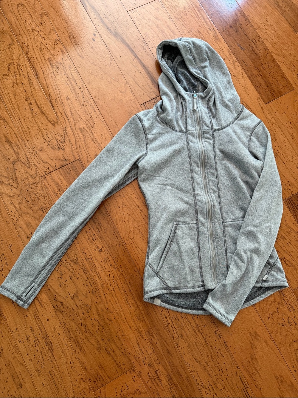 Bench Women’s Light Gray Hooded Zip-Up Jacket